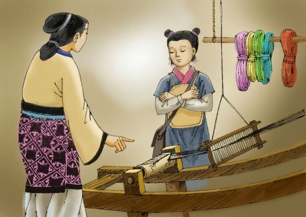 Ngạn ngữ có câu: “Ở ngoài nghe lời thầy, ở nhà nghe lời mẹ”, câu chuyện trên cho ta thấy cách dạy dỗ con cái thể hiện trí huệ của người mẹ. (Ảnh: loigiaihay.com)